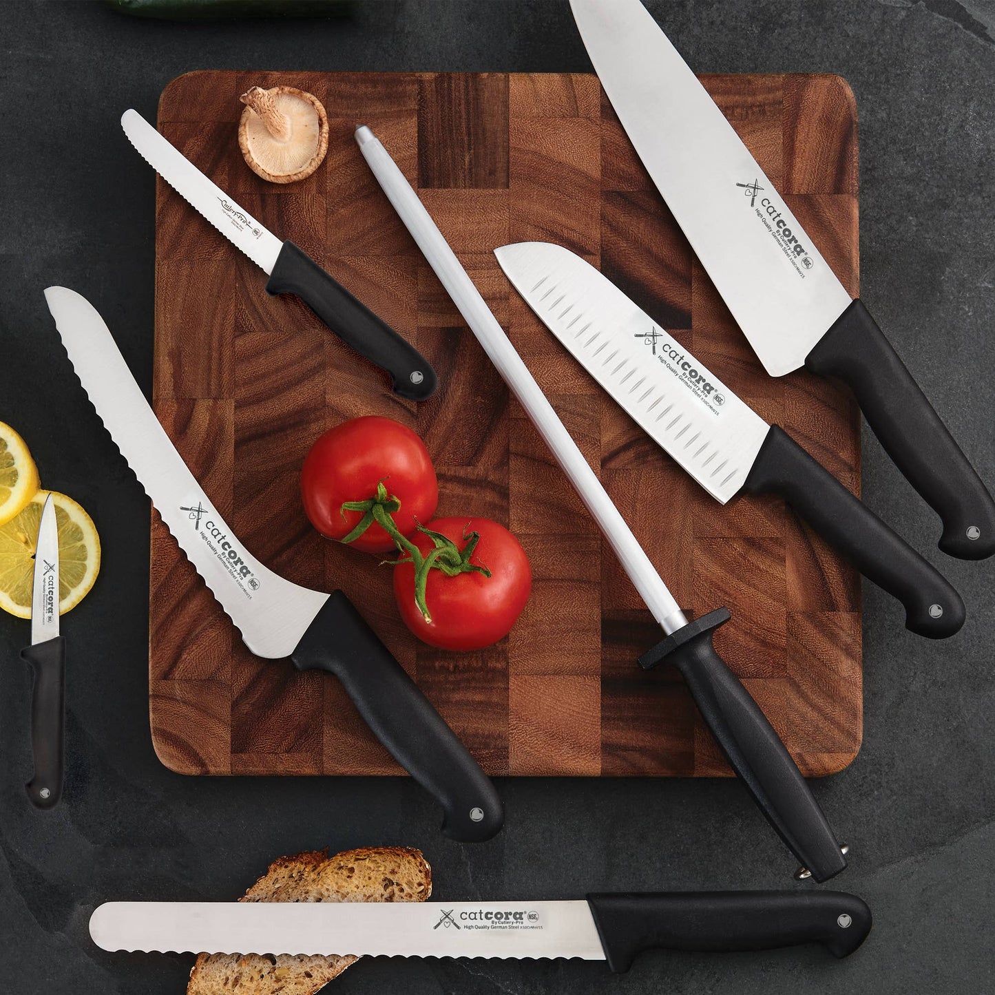 CatCora Soft-Grip Handle Serrated Bread Knife, 10in