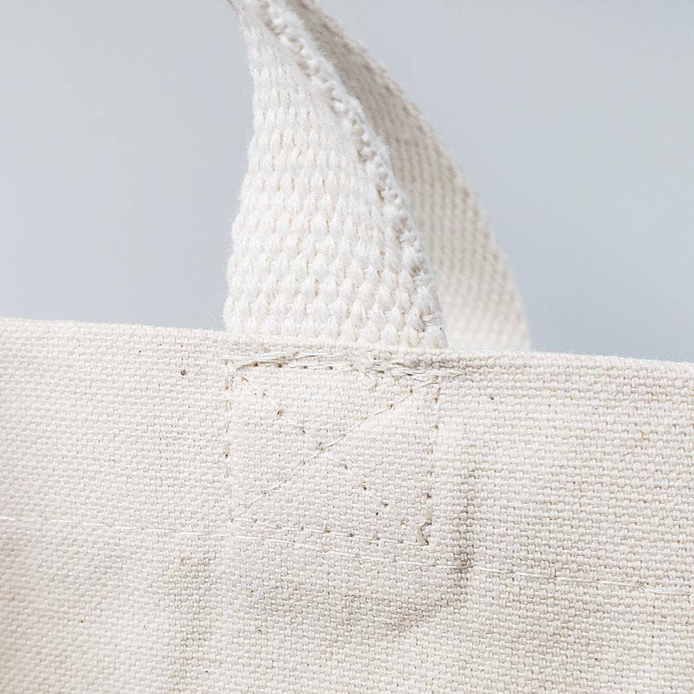 TBF Organic Cotton Canvas Tote Bags With Gusset - OR210: Natural / Web Handle