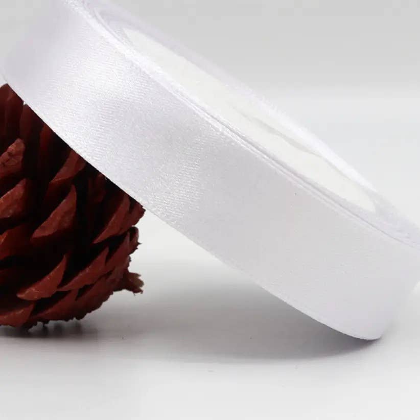 0.8" x 25yds, double layered satin polyester ribbon: Gold