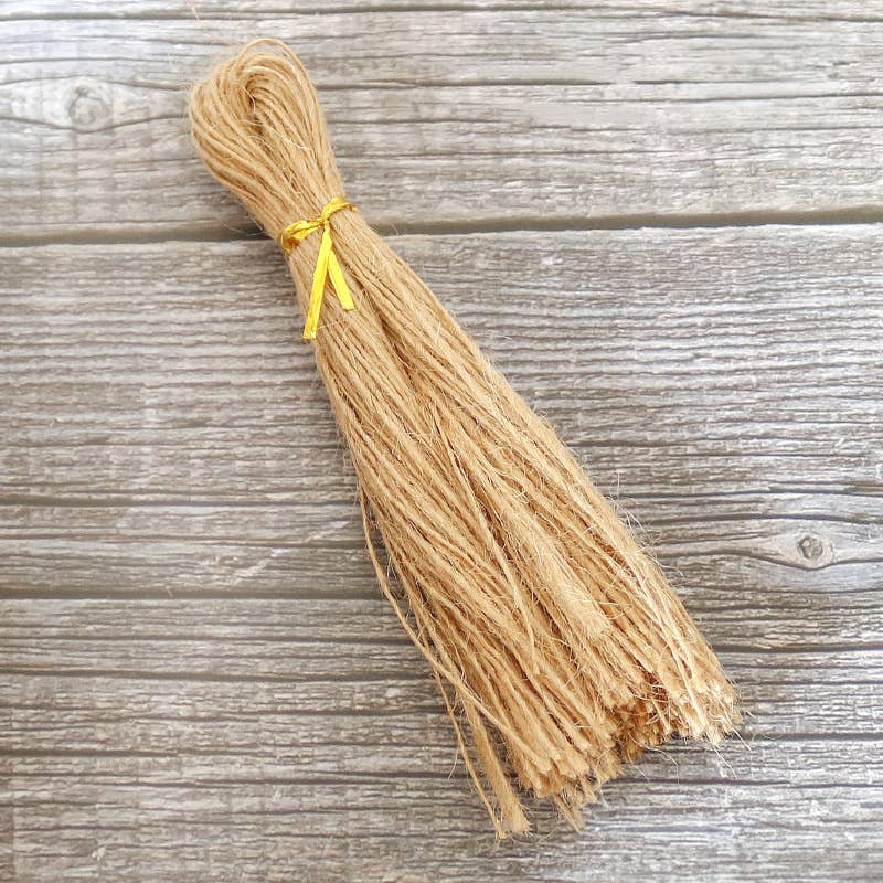 9.8 inch Pre-Cut Natural Brown Hemp String Twine Gift Tags