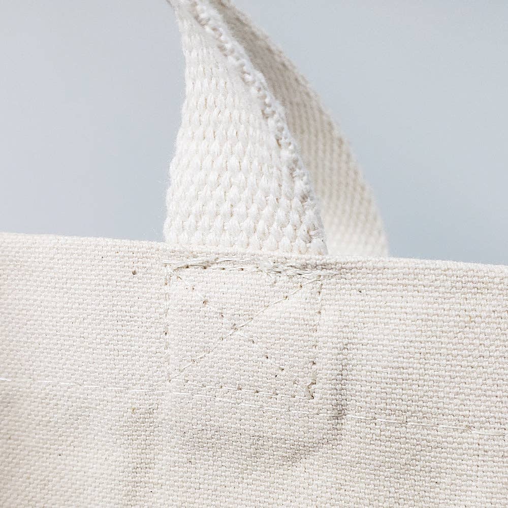 TBF Organic Canvas Self Standing Grocery Tote Bags - OR235: Natural